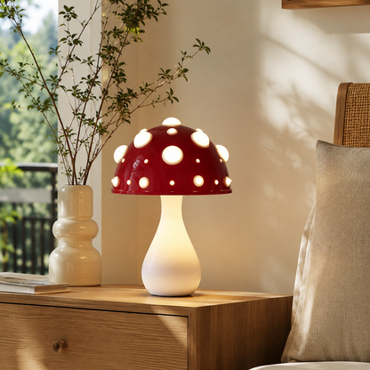 Designer Pilz-Tischlampe