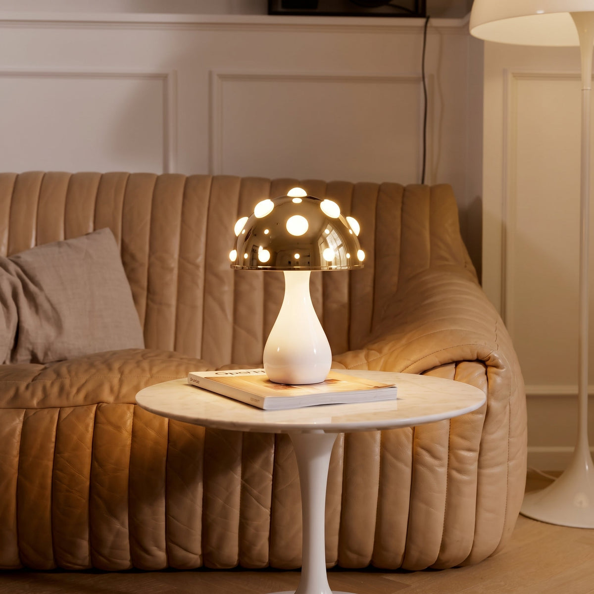 Designer Pilz-Tischlampe