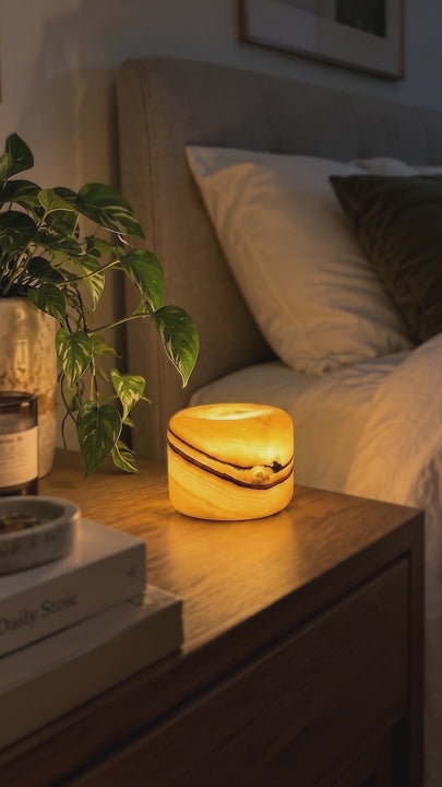 Onyx Jade Table Sconce